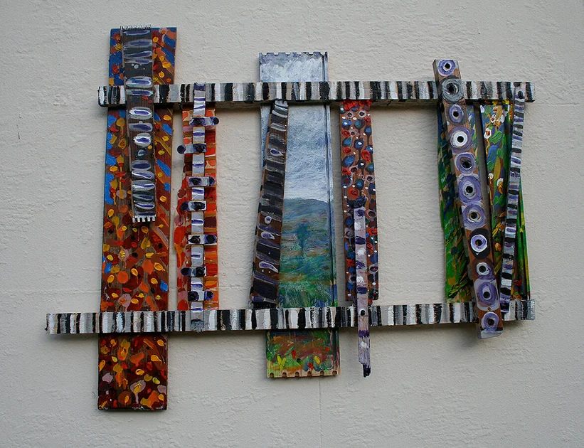 1968 by Mark Painter — Mixed Paint on Reclaimed Wood (2005-11)