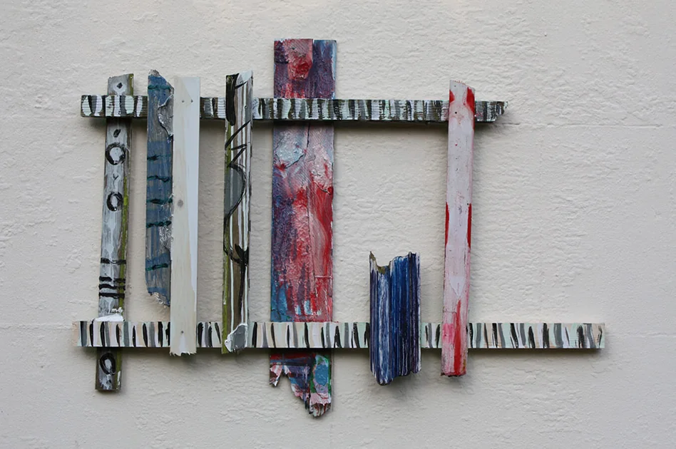 1988 by Mark Painter — Mixed Paint on Reclaimed Wood (2005-11)