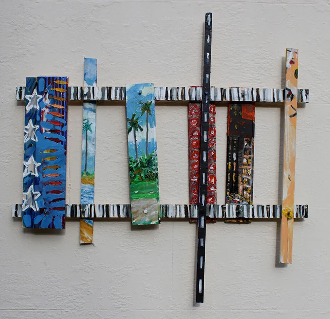 1989 by Mark Painter — Mixed Paint on Reclaimed Wood (2005-11)
