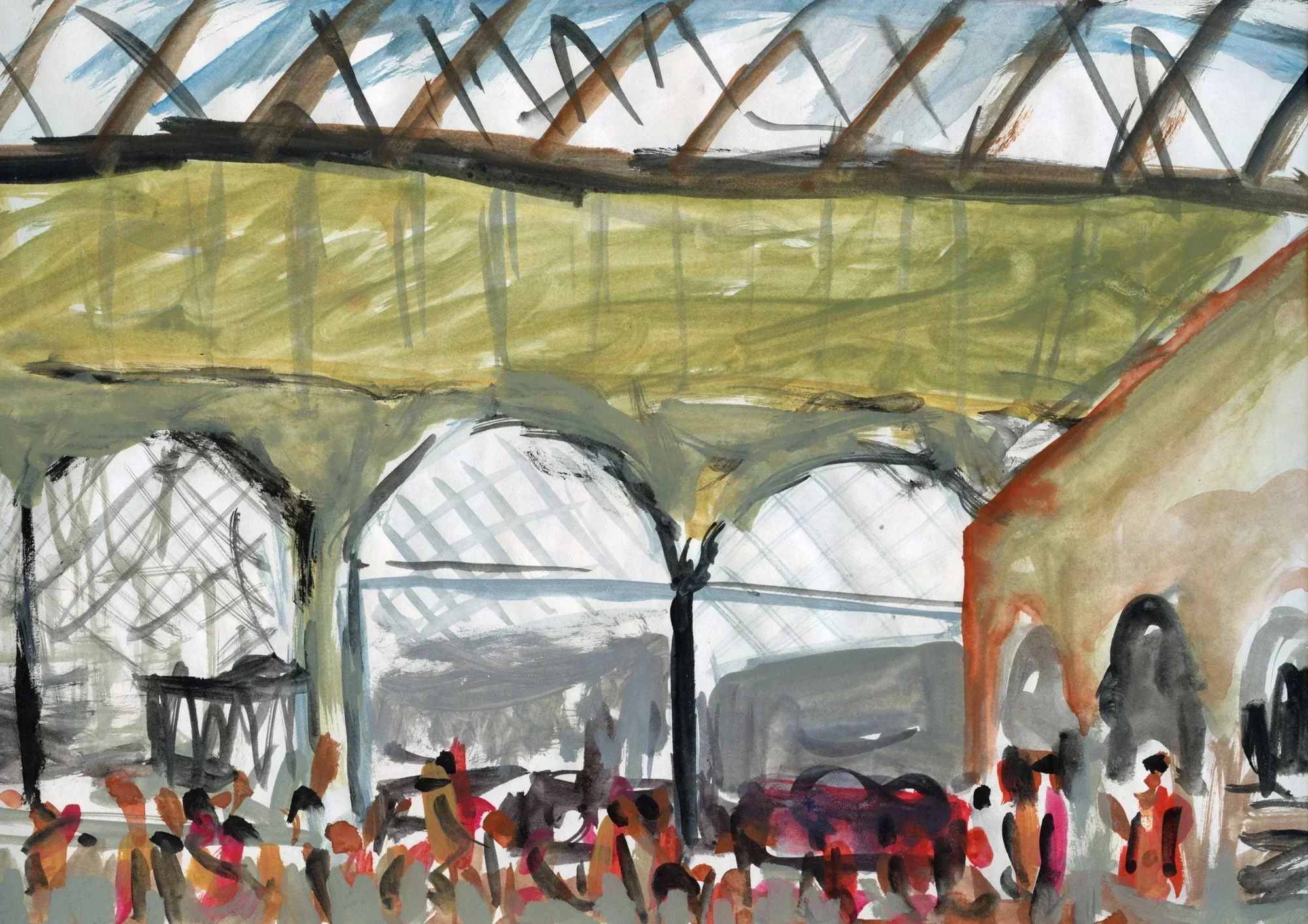 India watercolour II by Mark Painter — Watercolour (Early 1980s), from the series 40 Years Apart