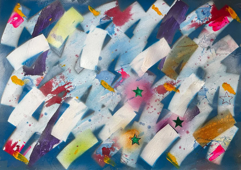 Yours Is No Disgrace by Mark Painter — Acrylic on Paper (2025)