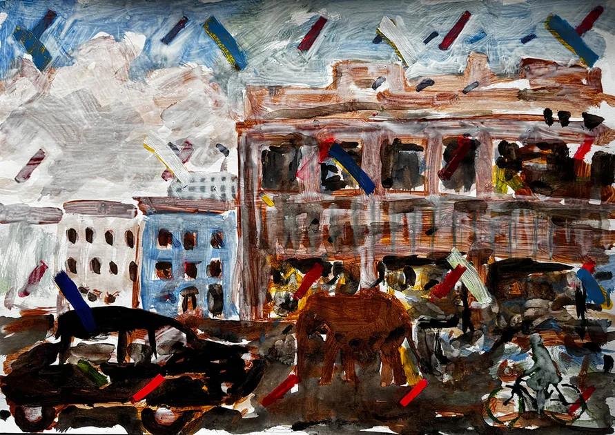 Beyond Expectations by Mark Painter — Acrylic on Paper (2025)