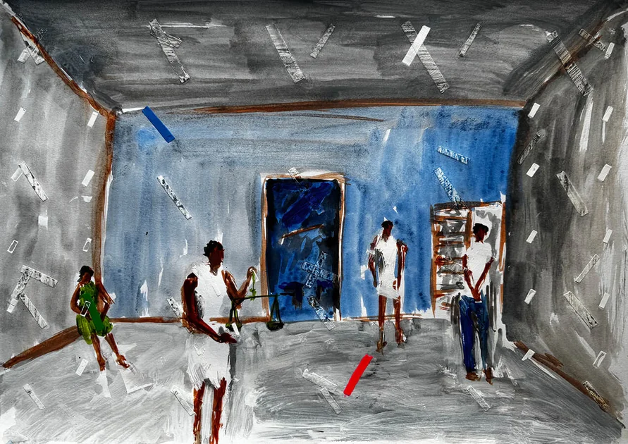 Pure Afghani by Mark Painter — Acrylic on Paper (2025)