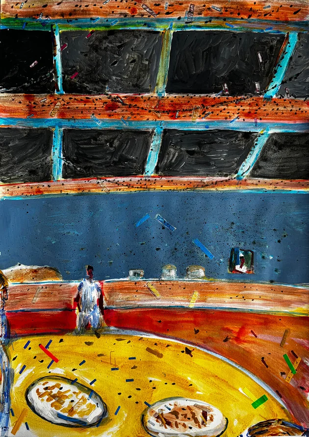 Lord of the Flies by Mark Painter — Acrylic on Paper (2025)