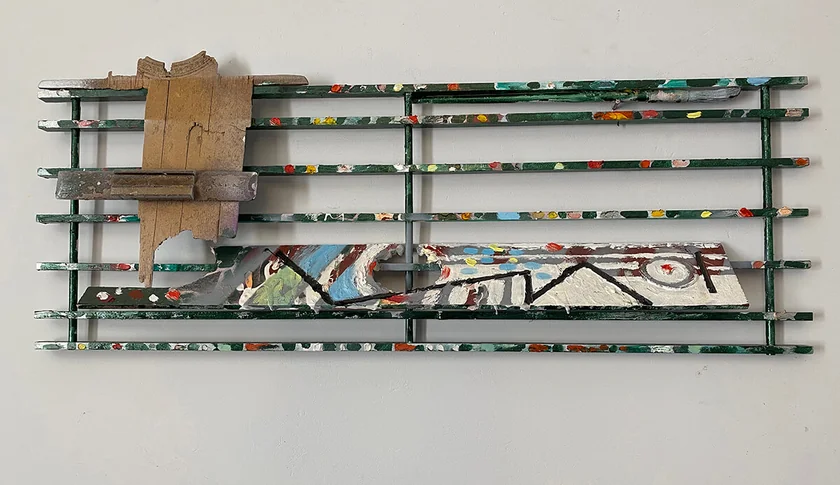 Crimes of Paris by Mark Painter — Reclaimed Wood and Salvaged Paint (2023)